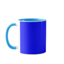 Na moda Solid Blue Combo Mug