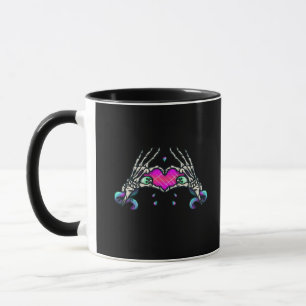 Caneca Na Morte - Mãos do Coração do Esqueleto