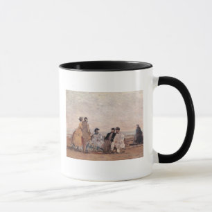 Caneca Na praia em Trouville, c.1865