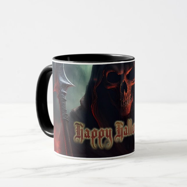Caneca Na sombra do Ceifeiro - Halloween (Frente Esquerda)