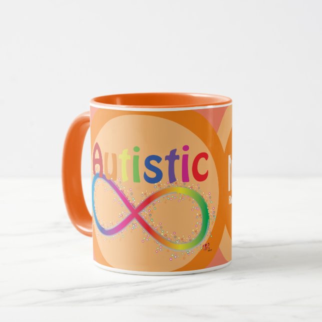 Caneca Na Verdade, Rainbow Infinity Coffee Mug (Frente Esquerda)