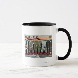 Caneca Naalehu, Havaí - Cenas com Letras Grandes