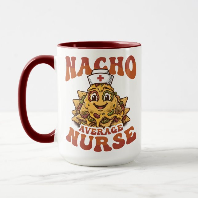 Caneca Nacho Average Enfermeira Divertido Cinco de Mayo (Esquerda)