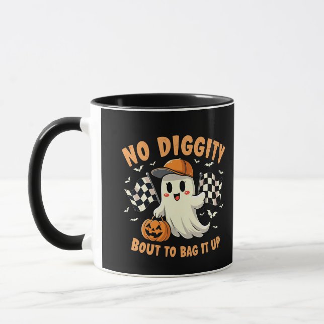 Caneca Nada de Diggutis para emboscar o fantasma do Hallo (Esquerda)