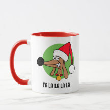 Nadal alegre Dachshund