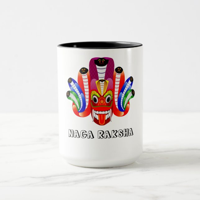 Caneca Naga Raksha (diabo do Sri Lanka / yaka) design   (Centro)