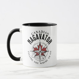 Caneca Nagavator canadense dizendo a você onde ir