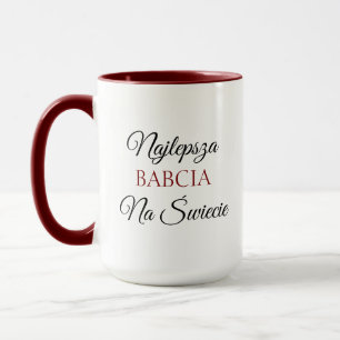 Caneca Najlepsza Babcia Na Świecie - Avó polonesa