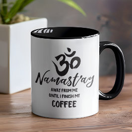 Caneca Namaste Afaste-se de Mim Engraçado Café Zen Cotaçã