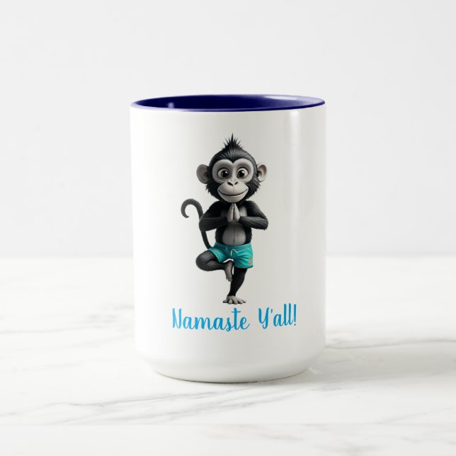 Caneca Namaste Yoga do Macaco (Centro)