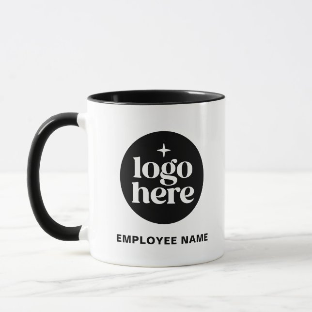 Caneca Name Business Branding Custom Employee Logo (Esquerda)