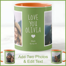 Namorada Amor Você Fotos Moderno Verde C111 Branco