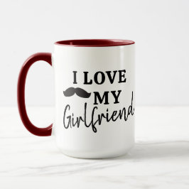 Caneca Namorado Coffee Mug - Adoro O Meu Slogan Namorada