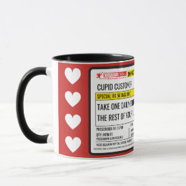 Caneca Namorados Amor Prescrição do Dr. Cupido