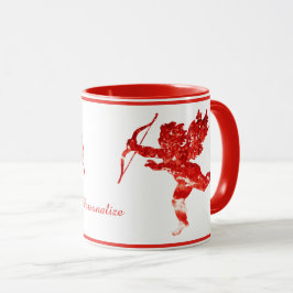 Caneca Namorados Anjo Romântico Cupido Personalizar Cheru