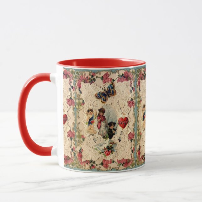 CANECA NAMORADOS ANTICO, CUPIDO, AMANTES E MANTEIGA (Esquerda)