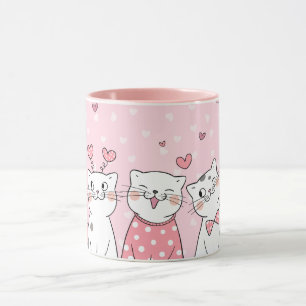 Caneca Namorados Cats Mug