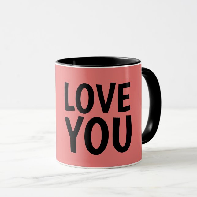 Caneca NAMORADOS DAY Coffee Mugs, AMO-TE (Frente Esquerda)