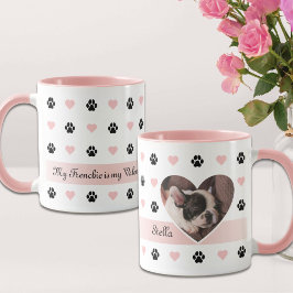 Caneca Namorados de Lover de Cão Foto e Texto Personaliza