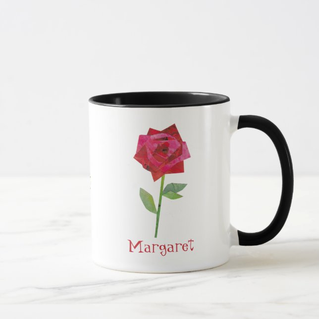 Caneca Namorados do século médio Rosa vermelha (Direita)