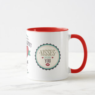 Caneca Namorados felizes personalizados para meu &