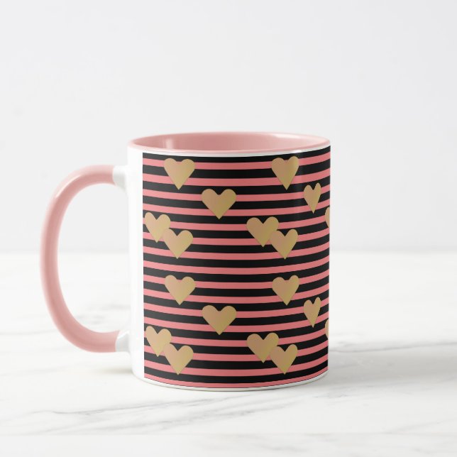 Caneca Namorados Lixeira Rosa e Preta (Esquerda)