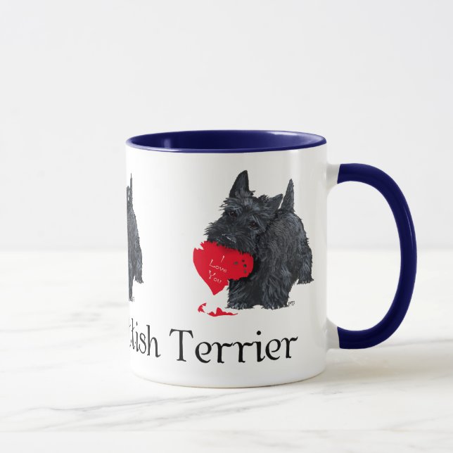 Caneca Namorados Terrier escocês (Direita)