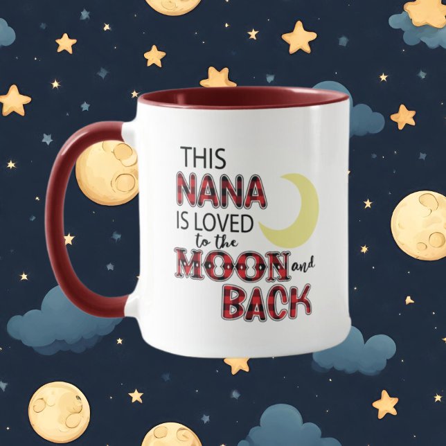 Caneca Nana ama palavras de lua (Criador carregado)