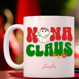 Caneca Nana Claus Christmas Custom Granny Name