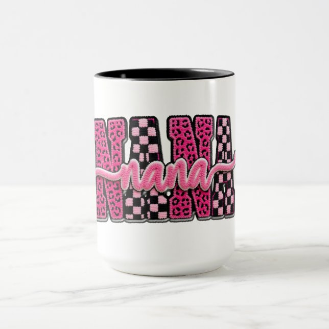 Caneca Nana rosa bonita (Centro)