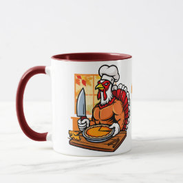 Caneca Nana's Turkey chef's pie Thanksgiving Mug