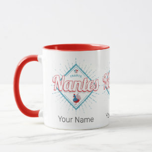 Caneca Nantes Pays de la Loire França Rooster Vintage