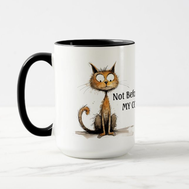Caneca Não Antes Do Meu Gato De Café (Esquerda)