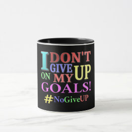 Caneca "NÃO DESISTA DOS OBJETIVOS" Design. Comprar Agora