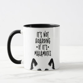 Caneca Não é Acumulação se são Malamutes Cachorro Engraça