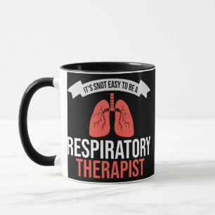 Caneca Não é fácil ser um pulmão terapêutico respiratório