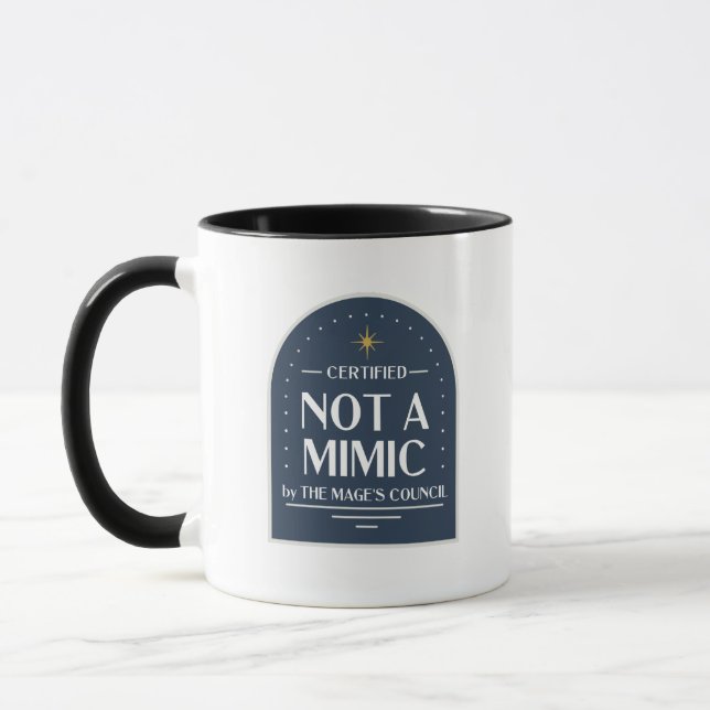 Caneca Não é um mimetizante D&D Mug (Esquerda)