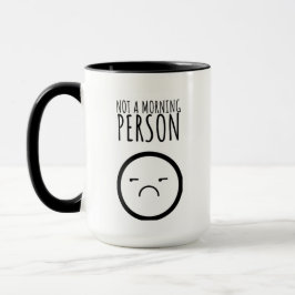 Caneca Não É Uma Pessoa De Manhã Que Está Grumpy Face Mug