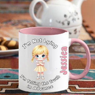 Caneca Não estou mentindo. Estou dizendo a verdade anteci