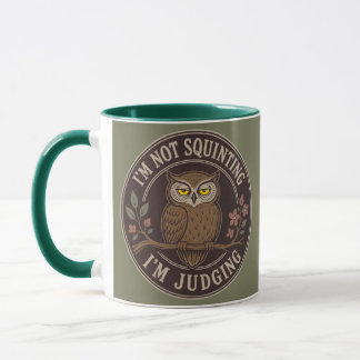 Caneca Não estou semicerrando os olhos,