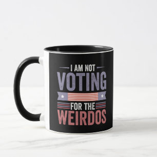 Caneca Não estou votando na eleição republicana dos esqui