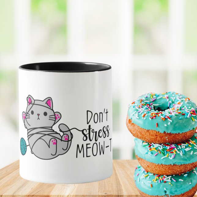 Caneca Não Estresse MEOW-T (Criador carregado)