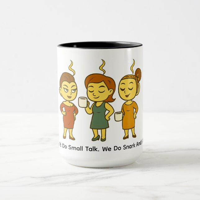 Caneca Não Fazemos Conversa Fiada. Fazemos Sarcasmo e Rec (Centro)