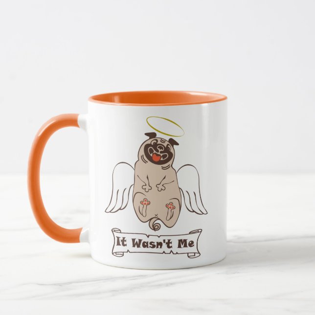 Caneca Não fui eu, anjo vômito, citação engraçada Coffee  (Esquerda)