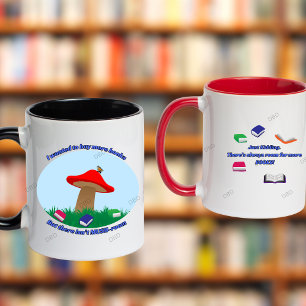 Caneca Não há espaço MUSH para mais livros