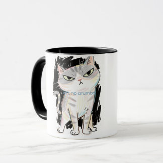 Caneca "Não há migalhas" Sassy Cat Mug
