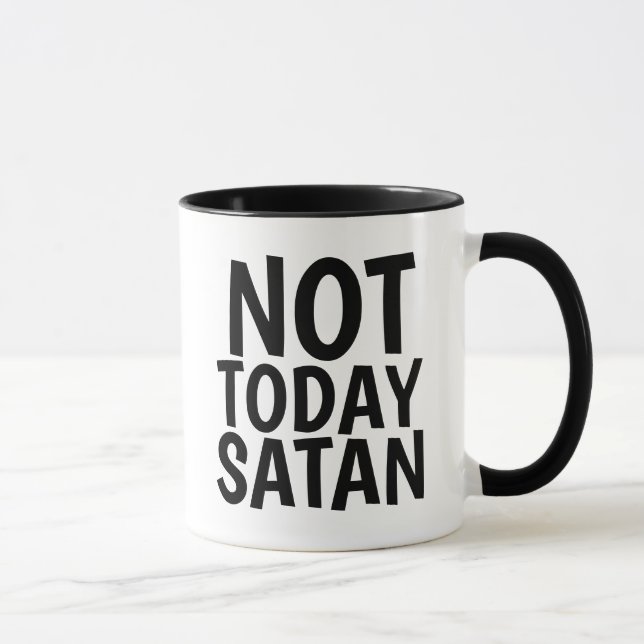 Caneca NÃO HOJE SATÃ Coffee Mugs (Direita)