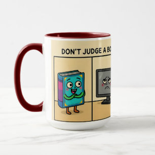 Caneca "Não julgue um livro pela sua adaptação para TV