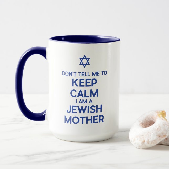Caneca Não Me Diga Para Manter a Calma Eu Sou Uma Mãe Jud (Com Donut)