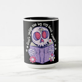 Caneca Não me julgue pelos meus Cobrir. Amante de livros